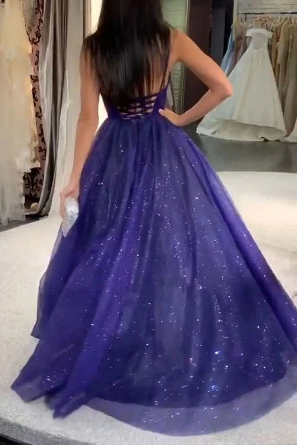 sparkly purple dresses